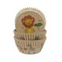 Safari Adventure Cupcake Capsules - Funcakes - 48 unidades