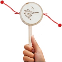 Chocalho tipo tambor de mão