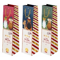 Saco de vinho de 35 x 10 x 8 cm dos Reis Magos vintage - 1 unidade