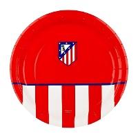 Prato do Atlético de Madrid vermelho de 23 cm - 8 unidades