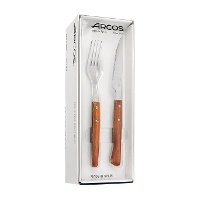 Conjunto de 6 garfos 20 cm e 6 facas talheres 22 cm Floresta - Arcos