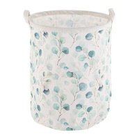 Cesto para roupa suja em folhas 45 x 35 x 35 cm