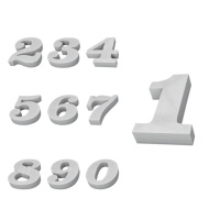 Número de esferovite de 9 x 4 cm