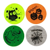 Autocolantes reflectores Halloween para janelas 10 cm - 4 unidades
