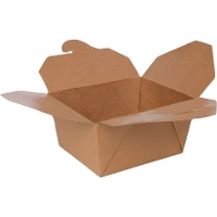 Embalagem para comida de 19,7 x 14 x 6,4 cm - 3 unidades