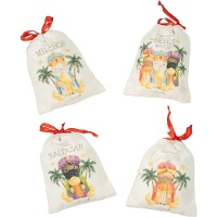 Saco de presente 15 x 12 cm dos Reis Magos - 1 unidade