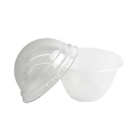 Cápsula plástica com tampa para cupcake - Poloplast - 12 x 12 x 6,5 cm - 1 unidade