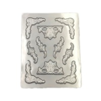 Molde de chocolate com rebordo 18,5 x 24,5 cm - Pastkolor - 10 cavidades