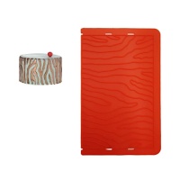 Molde de silicone para decoração de pasta de açúcar natura - 11,4 x 18 cm - Modecor