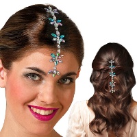 Autocolantes de flores para bijutaria de cabelo - 1 folha