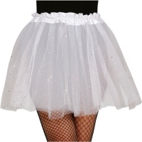 Saia de tutu com purpurinas 40 cm