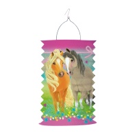 Lanterna de papel tubular Pretty Pony 28 cm - 1 unidade