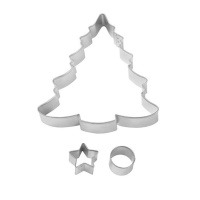 Cortadores de árvore de Natal - Wilton - 3 unidades