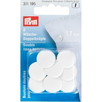 Botões duplos de 1,7 cm para roupa - Prym - 8 unidades