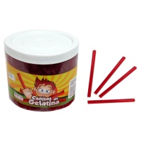 Canas de gelatina de morango de 10 cm - 340 unidades