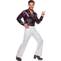 Fato de Disco dos anos 80 para homem