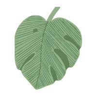 Guardanapos em forma de folha tropical 18 x 14,5 cm - 12 unidades