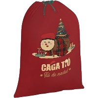 Saco para presentes do Tió de Nadal, 75 x 50 cm - 1 unidade