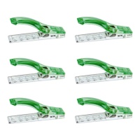 Clipes de pano 5,5 cm - Trevo - 24 pcs.