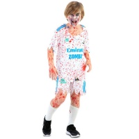 Fato de futebolista zombie para crianças