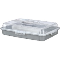 Porta bolos retangular de 43 x 29,5 x 19,5 cm