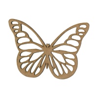 Agitador borboleta de madeira duas silhuetas com acetato de 9 x 6 cm - Artis decor