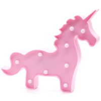Figura Unicórnio rosa led