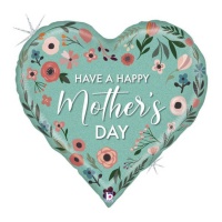 Feliz Balão do Coração do Dia da Mãe 58x56 cm - Grabo