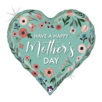 Happy Mother's Day Coração Balão 58x56 cm - Grabo