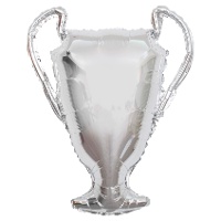 Balão de taça de campeões prateada de 83 x 65 cm