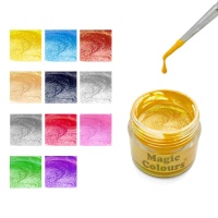 Pasta comestível de brilho metálico 8 g - Magic Colours