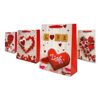 Saco de oferta Love Wood 24 x 18 x 8,5 cm - 1 unid.