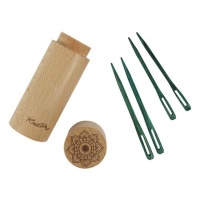 Agulhas de tricotar em madeira com estojo The Mindful Collection - KnitPro - 6 pcs.