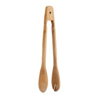 Pinça de cozinha 30 cm bambu