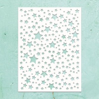 Estêncil estrelas pequenas 15,2 x 20,3 cm - papéis Mintay - 1 unidade