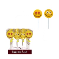 Chupa-chupa emoticon de nuvem com chocolate 30 gr - 1 peça