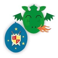 Balões de látex para cavalheiros com autocolantes 35,5 cm - Amscan - 3 unid.