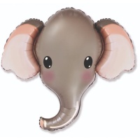 Balão de elefante cinzento 99 x 81 cm - Conver Party