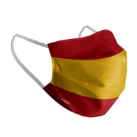 Máscara higiénica reutilizável da bandeira espanhola para adultos