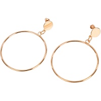 Brincos de argola dourados - 1 par