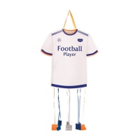 48 x 50 cm camisola branca piñata futebol