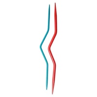Agulhas de tricotar entrançadas em dois tamanhos - KnitPro - 2 pcs.
