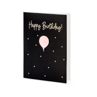Cartão de aniversário Happy Birthday com pin de balão 30