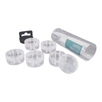 Tubo porta-frascos transparente com 5 frascos de 15 ml - Artis Decor