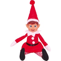 Elfa travessa de pelúcia para o Natal