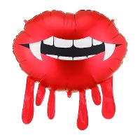 Balão com boca de vampiro sangrenta - 92 x 60 cm
