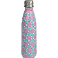 Garrafa isotérmica 0,5 L com estampa de frutas