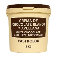 Creme de chocolate branco e avelã de 6 kg - Pastkolor