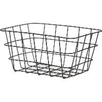 Cesto 24 x 18,5 x 12,5 cm em metal cromado