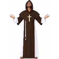 Fato de monge medieval para homem